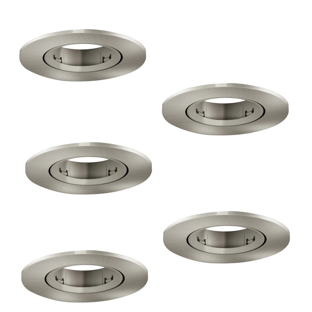 Faretto Incasso Moderno Barranco Gu10 Plastiche Grige 5 Luci Gu10 Ip20