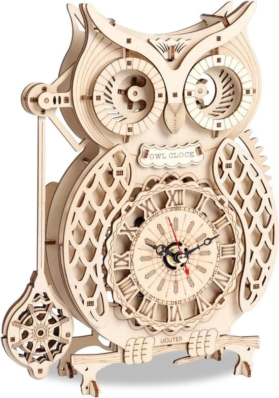 Kit di costruzione di un orologio da cucù in legno 3D per adulti - Puzzel di lavorazione del legno creativa DIY