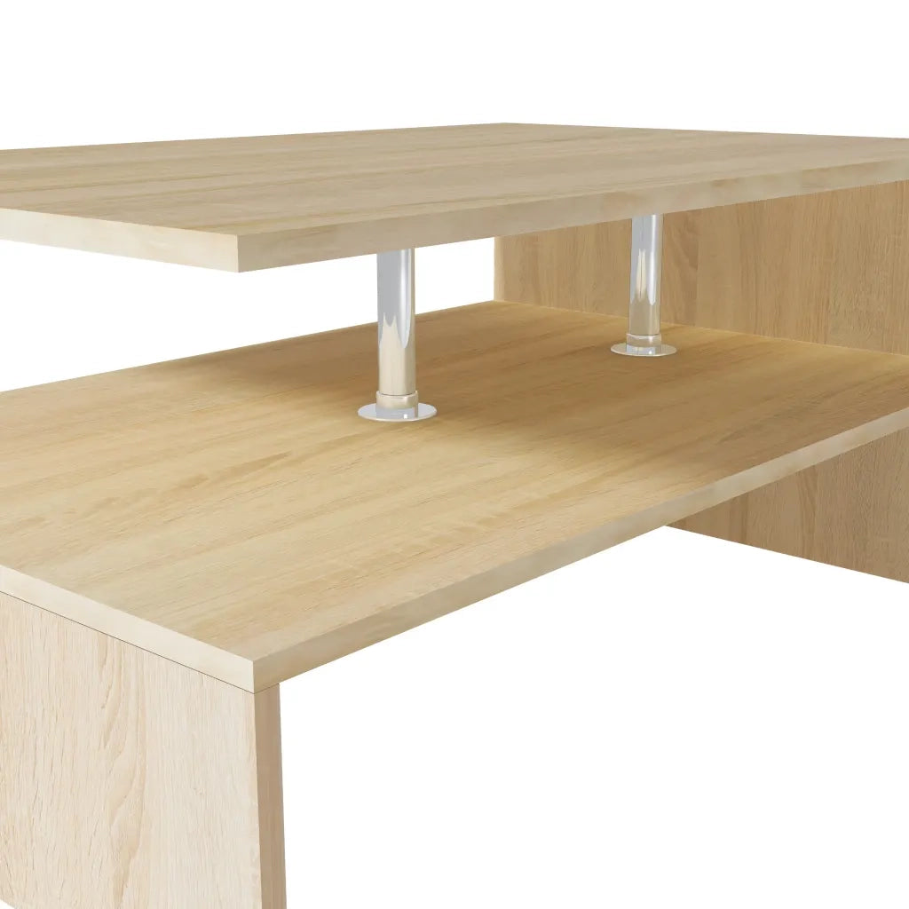 Tavolino da CaffÃ¨ in Truciolato 90x59x42 cm Quercia  cod mxl 8726