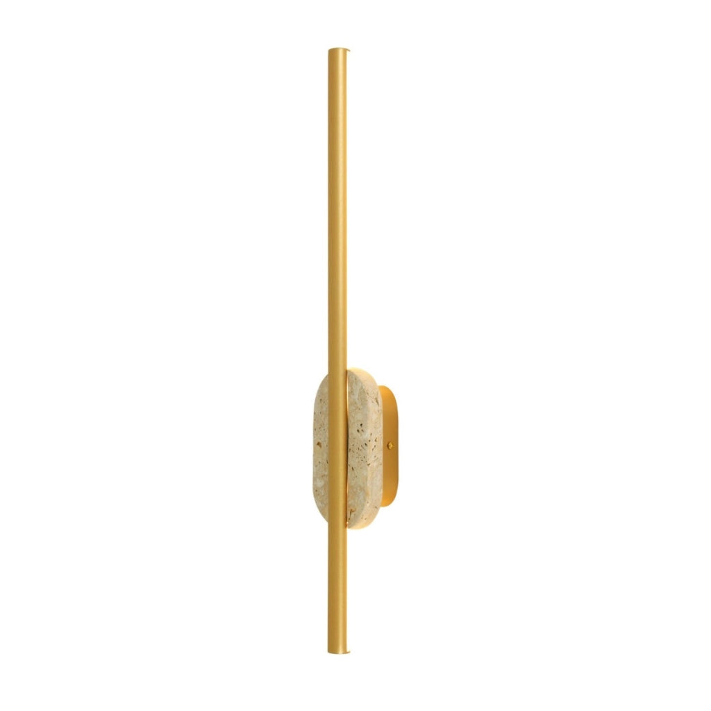Applique moderna oro ottone travertino LED 12W AMOR