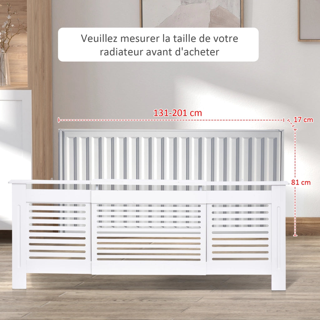Mobile TV Design Moderno ¨C Zephmum ¨C Bianco 139-208,5x20,5x82,5 cm