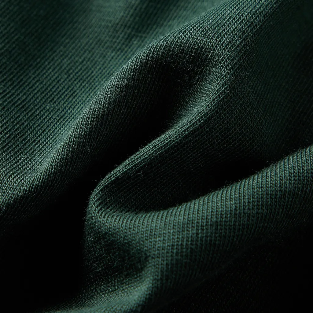 Maglietta da Bambino a Maniche Lunghe Verde Scuro 104 12840