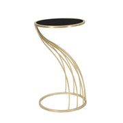 Tavolino VKH548, Oro, Metallo, 35x35x60 cm