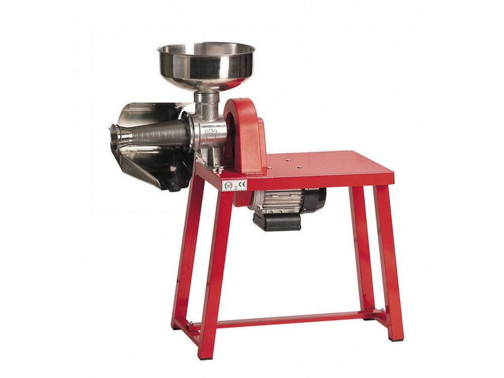 1pz spremipomodoro elettrico banco verniciato accessori inox n 5 hp 0,45 400 w cod:ferx.vit36947