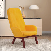 Poltrona Relax Giallo Senape in Velluto 341225
