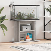Supporto per acquario Grigio Sonoma 80x35x60 cm in legno ingegnerizzato 833581