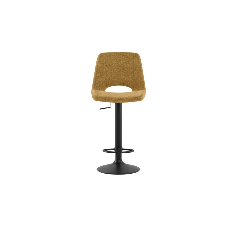 Sgabello con alzata a GAS rivestito in tessuto easy-clean Gambe metallo verniciato Alex 45cm X 52cm H 88,5/103,5cm Sto..