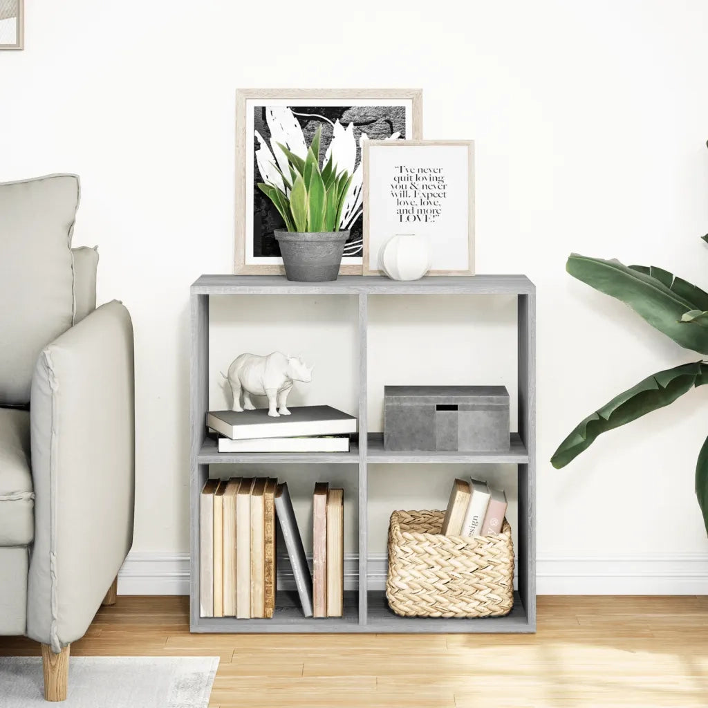 Libreria Divisorio Grigio Sonoma 69,5x29x69,5 cm in Truciolato 858008