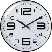 Orologio da parete silenzioso 30cm con funzione anti-tik, con design moderno e elegante per la sala da pranzo, grande orologio da parete per cucina, alimentato da batterie (bianco)