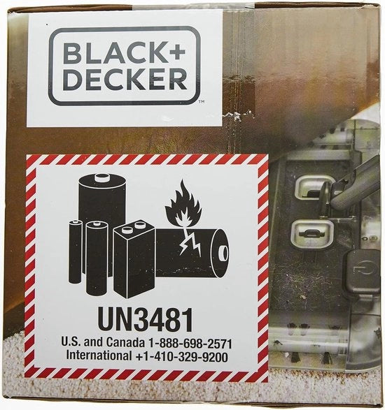 Pompa a batteria 72 V 15 Ah - durata 60 min - per tappeti e pavimenti duri - ricarica in radiofrequenza - colore nero - capacità 300 millilitri di acrilico.