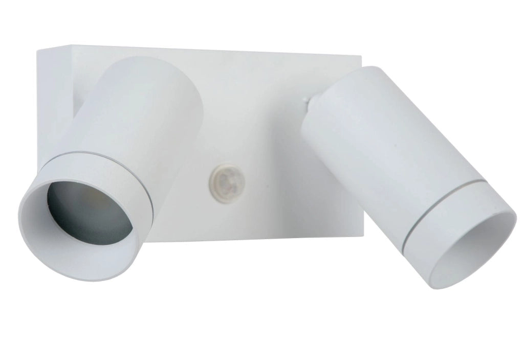 Applique esterna Lucide Taylor bianca GU10 2 luci IP44