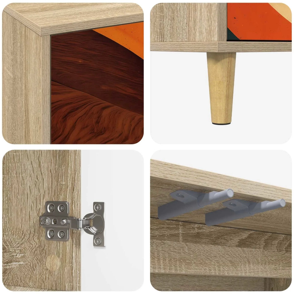 Mobile TV BONN 69 x 33 x 50 cm Sonoma Legno ingegnerizzato 8007001