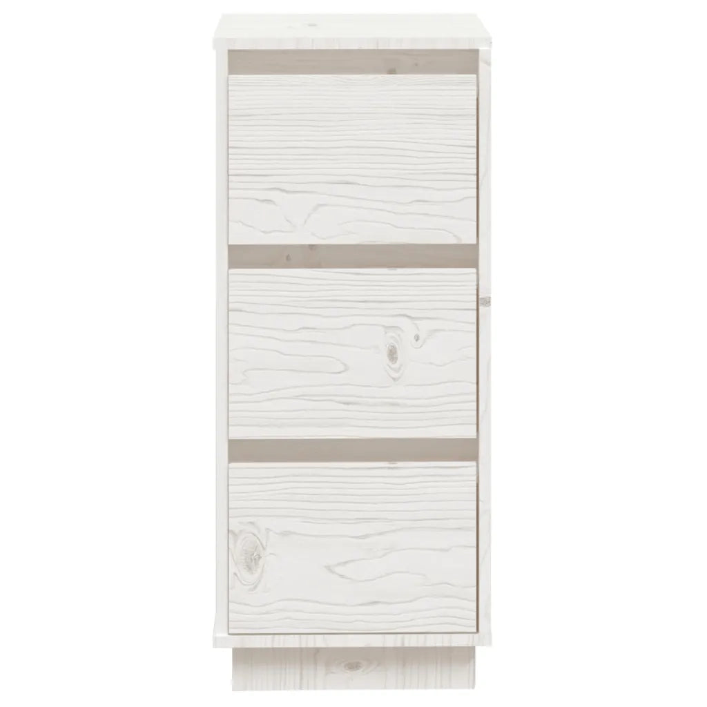 Credenze Bianche 2 pz 32x34x75 cm in Legno Massello di Pino cod mxl 12403
