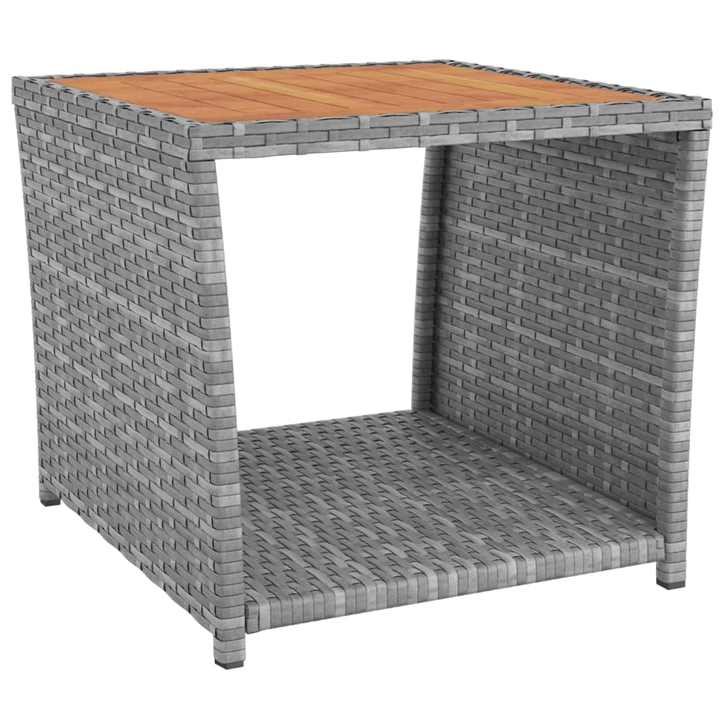 Set mobili da giardino set mobili da esterno 3 pezzi polyrattan grigio e acacia 02_0014203