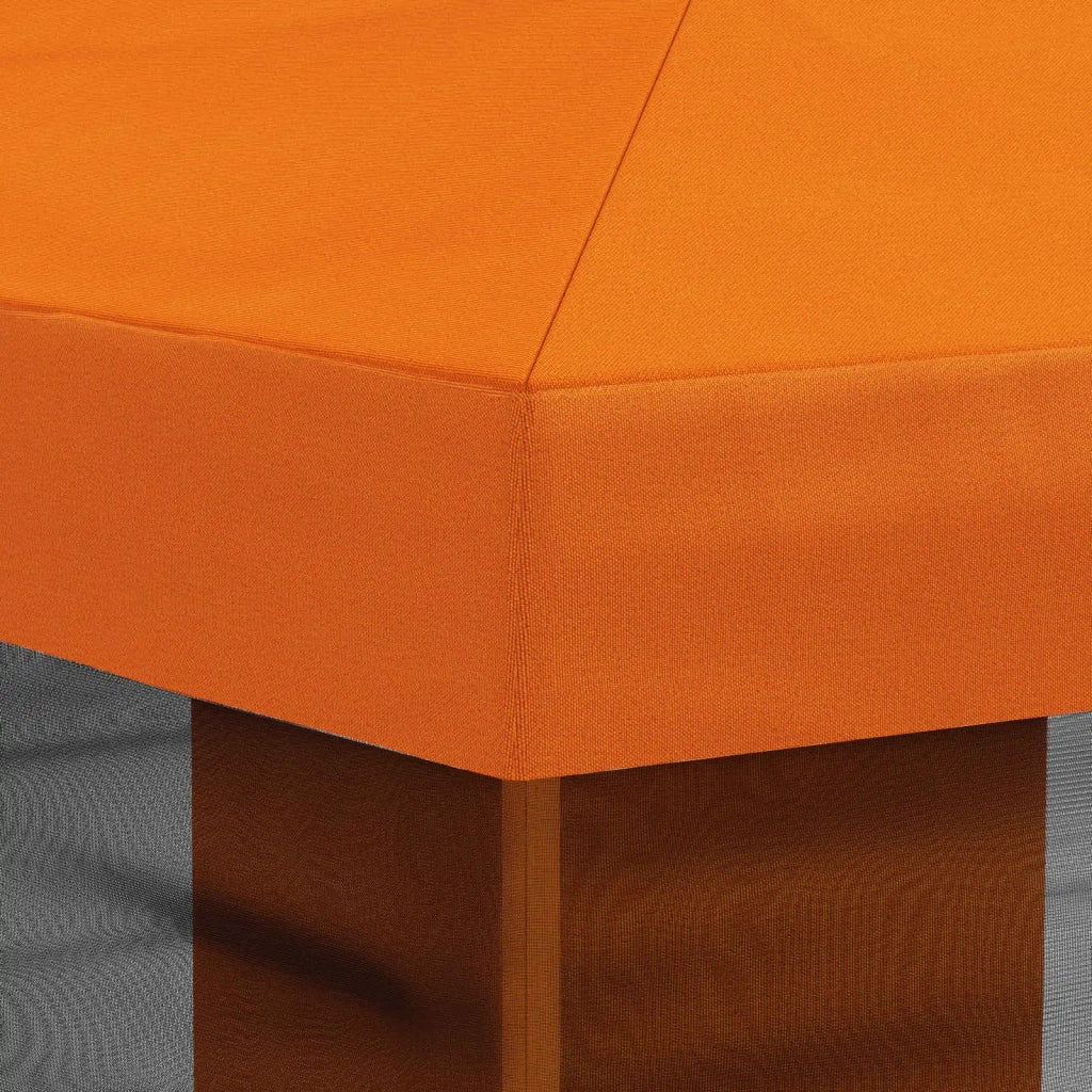 Copertura Gazebo con Pareti Laterali Arancione 600,5 x 300,5 cm 900443