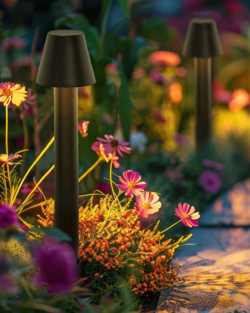 Dissuasore di luce in alluminio nero 60 cm LED Lampada per sentieri Illuminazione esterna del giardino Design moderno