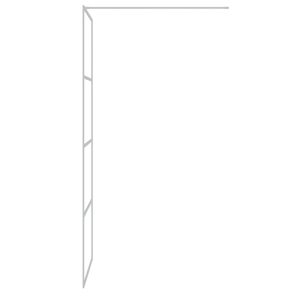 Parete Doccia Walk in Argento 80x195 cm Vetro Trasparente ESG cod mxl 35050