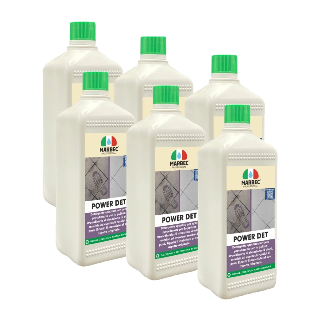 Come pulire il gres porcellanato POWER DET   1LTx6Pz