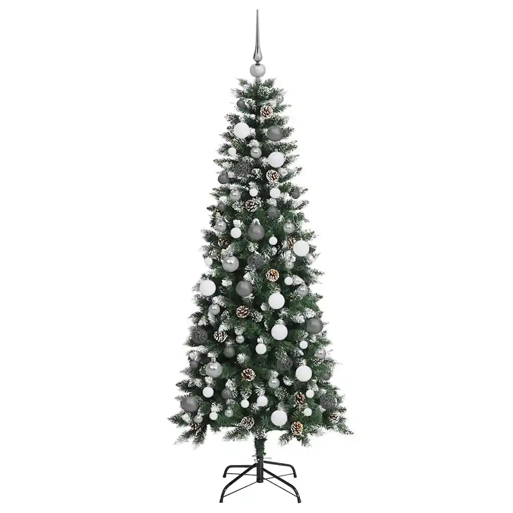 Albero di Natale artificiale con 300 LED Verde 180 cm 3395819