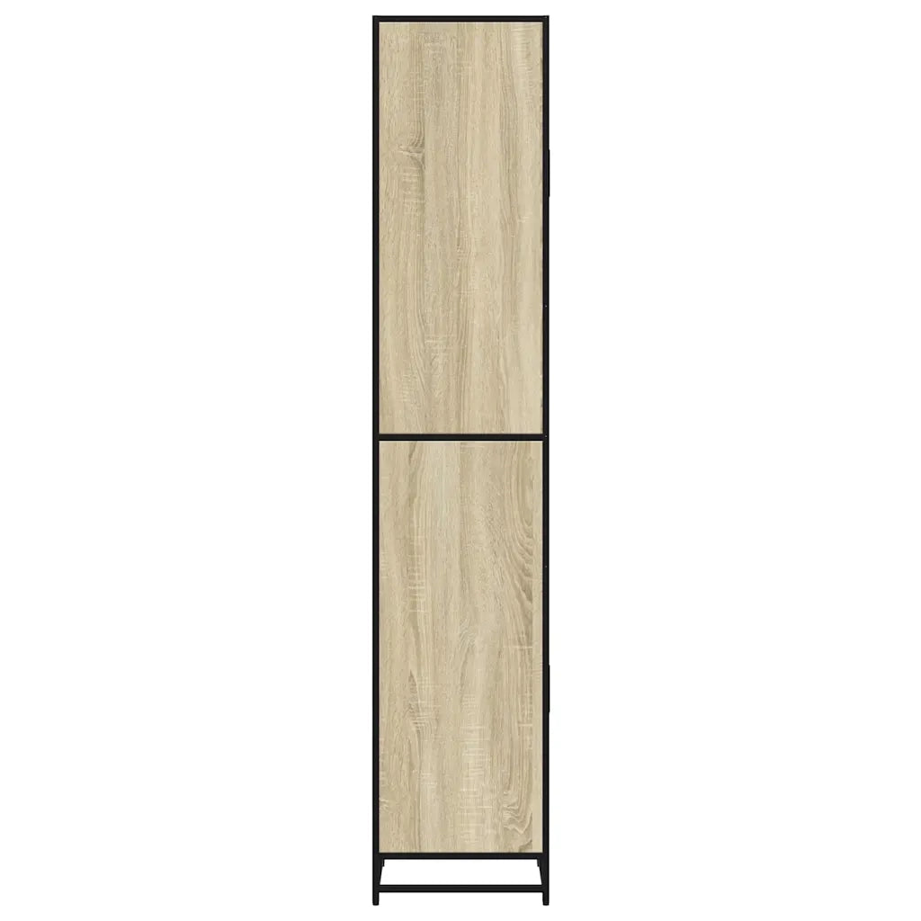 Mobile da Bagno Sonoma 35x37,5x188,5 cm in Truciolato e Metallo 3300881