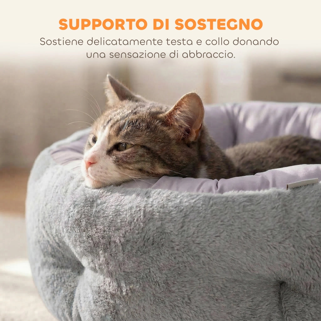 Letto Reversibile per Gatti, Letto per Cani di Piccola Taglia da Interno