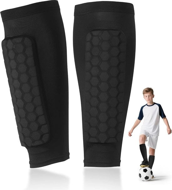 Protezioni Cosce Calcio - Tecnologia Antiscivolo - Bambino - XS/S/M - Leggero - Protezione Cosce Calcio - Manica Protezione Cosce