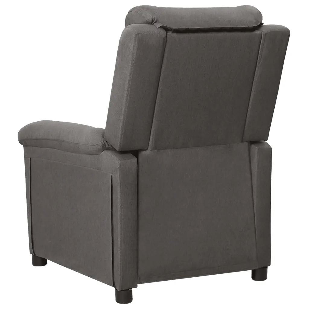 Poltrona Elettrica Reclinabile Grigio Scuro in Tessuto cod mxl 32546