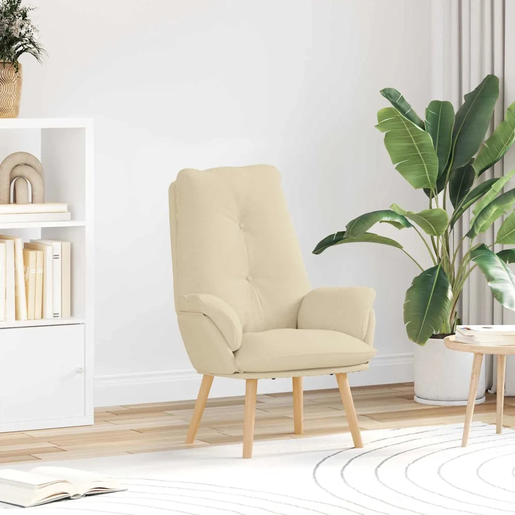 poltrona Crema 69 x 74 x 93 cm Tessuto e compensato 42001857