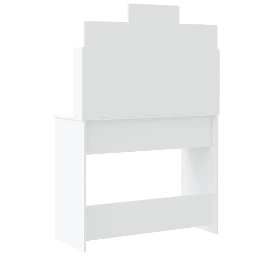 Toeletta | Tavolo da Trucco con Luci LED Bianco 96x40x142 cm