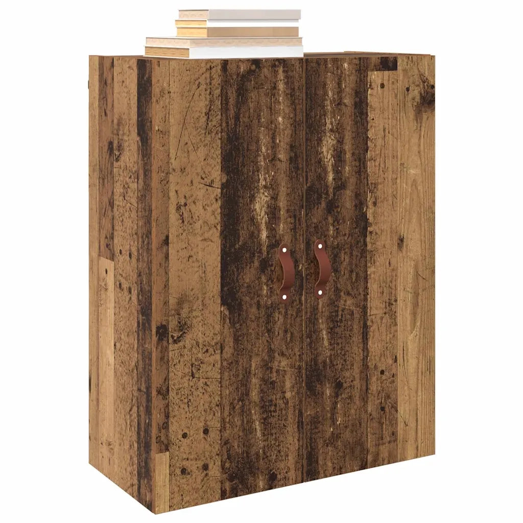 vidaXL Armadi da Muro 2 pcs Legno vecchio 69.5 x 34 x 90 cm