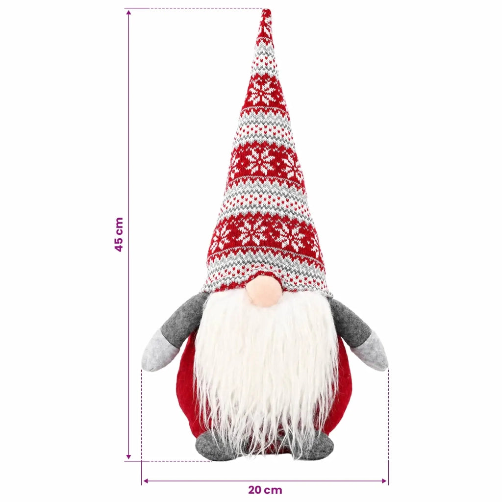 Gnomo di Natale Rosso 45 cm Poliestere 42050773