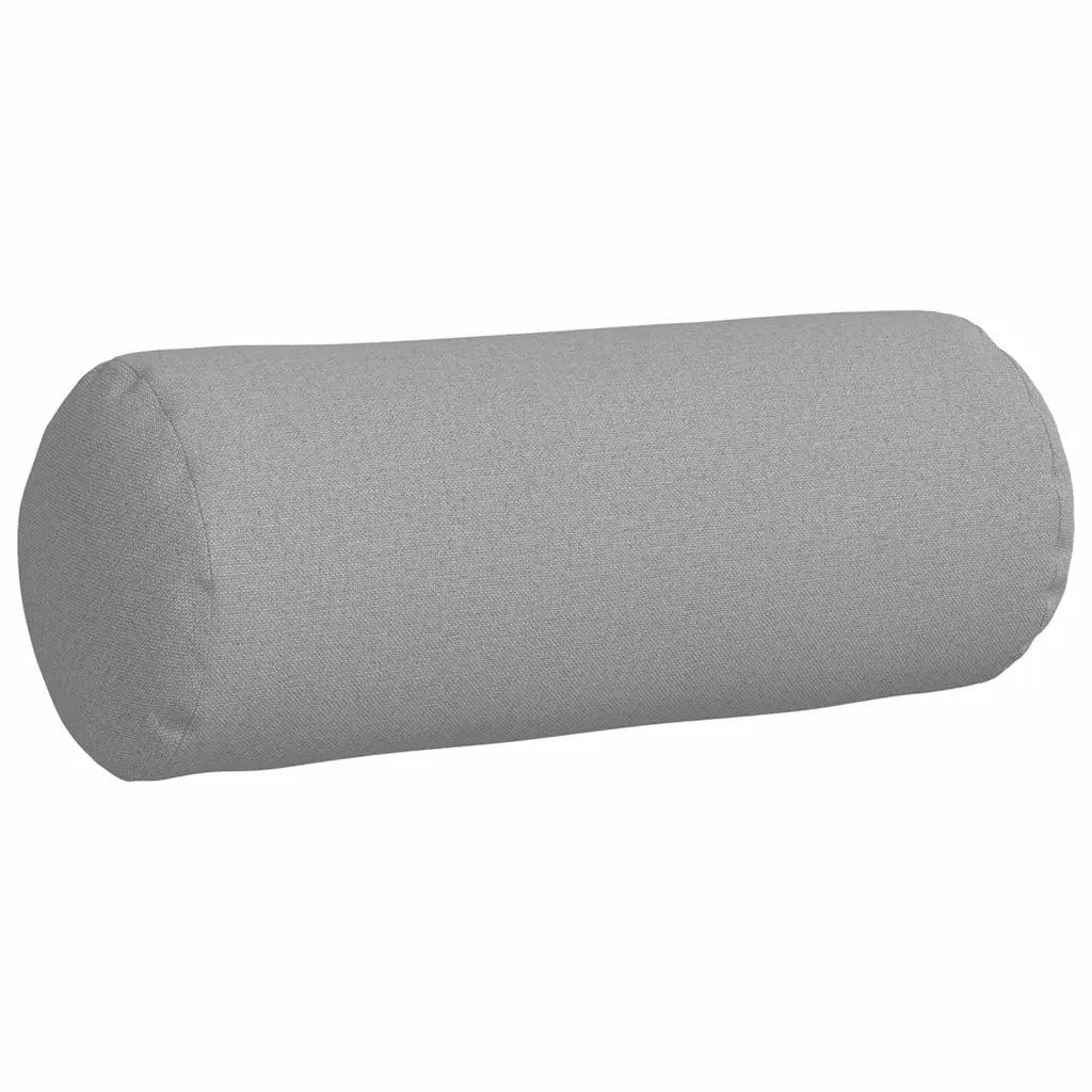 Cuscini a rullo 2 pz | Cuscini per sedie Grigio Nuvola ? 15 x 40 cm Tessuto