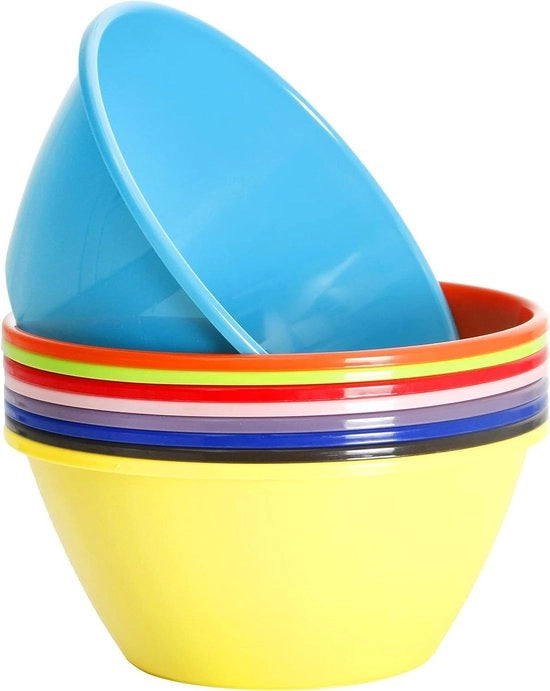Set di Servizio per Insalate e Snack da 9 pezzi con 88 oz di capacità, con 9 contenitori in plastica (Regenboog)