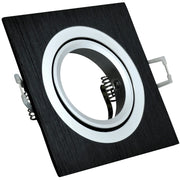 Faretto incasso Polux South OPAL quadrato nero GU10