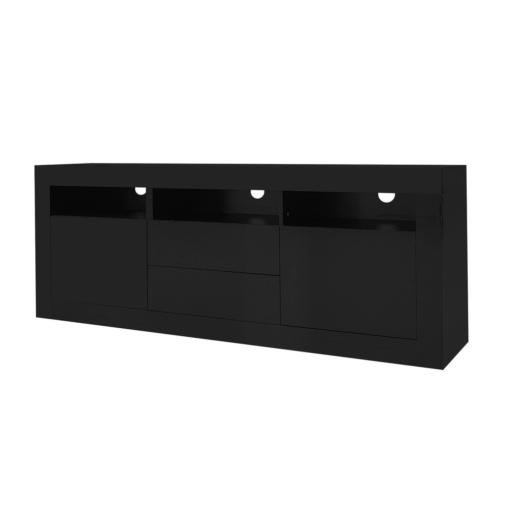 Mobile TV con LED e Cassetti ¨C Xylo ¨C Bianco Lucido 160x35x60 cm