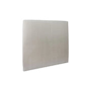Testiera in tessuto in velluto grigio chiaro liscio L135 cm