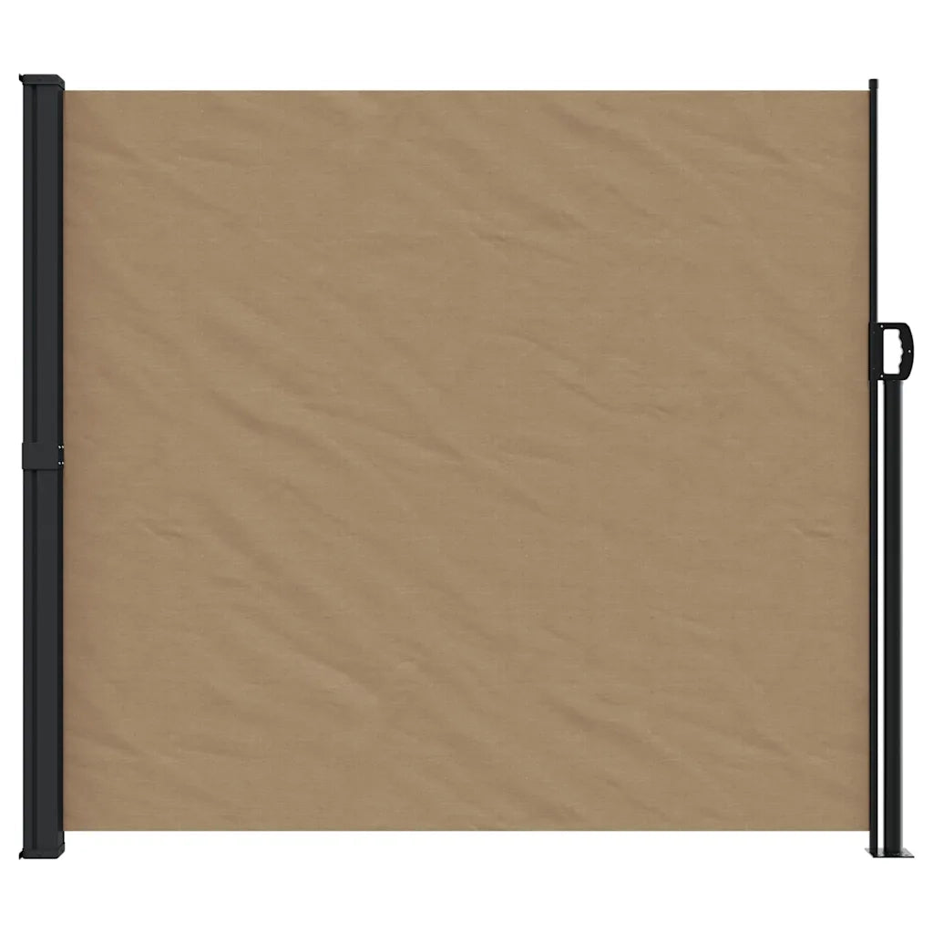 Tenda da Sole Laterale Retrattile-Tenda parasole per giardino Tortora 180x600 cm