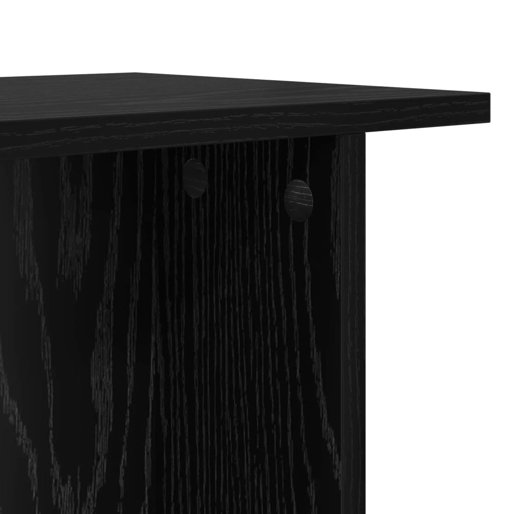 Tavolino da salotto Rovere Nero 40 x 30 x 49 cm 8001065