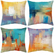 Set di cuscini da divano da 4 - 45 x 45 cm - Cuscini da divano decorativi - Chiusura a slitta invisibile - Design unico - Cuscini da divano lussuosi - Copri cuscini