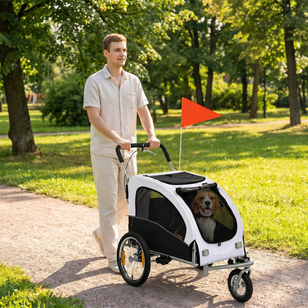 Trasportino per Cani Bici Folding ¨C Minimal ¨C Bianco