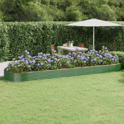 Letto Giardino Acciaio Zincato 523x140x36 cm Verde 319043