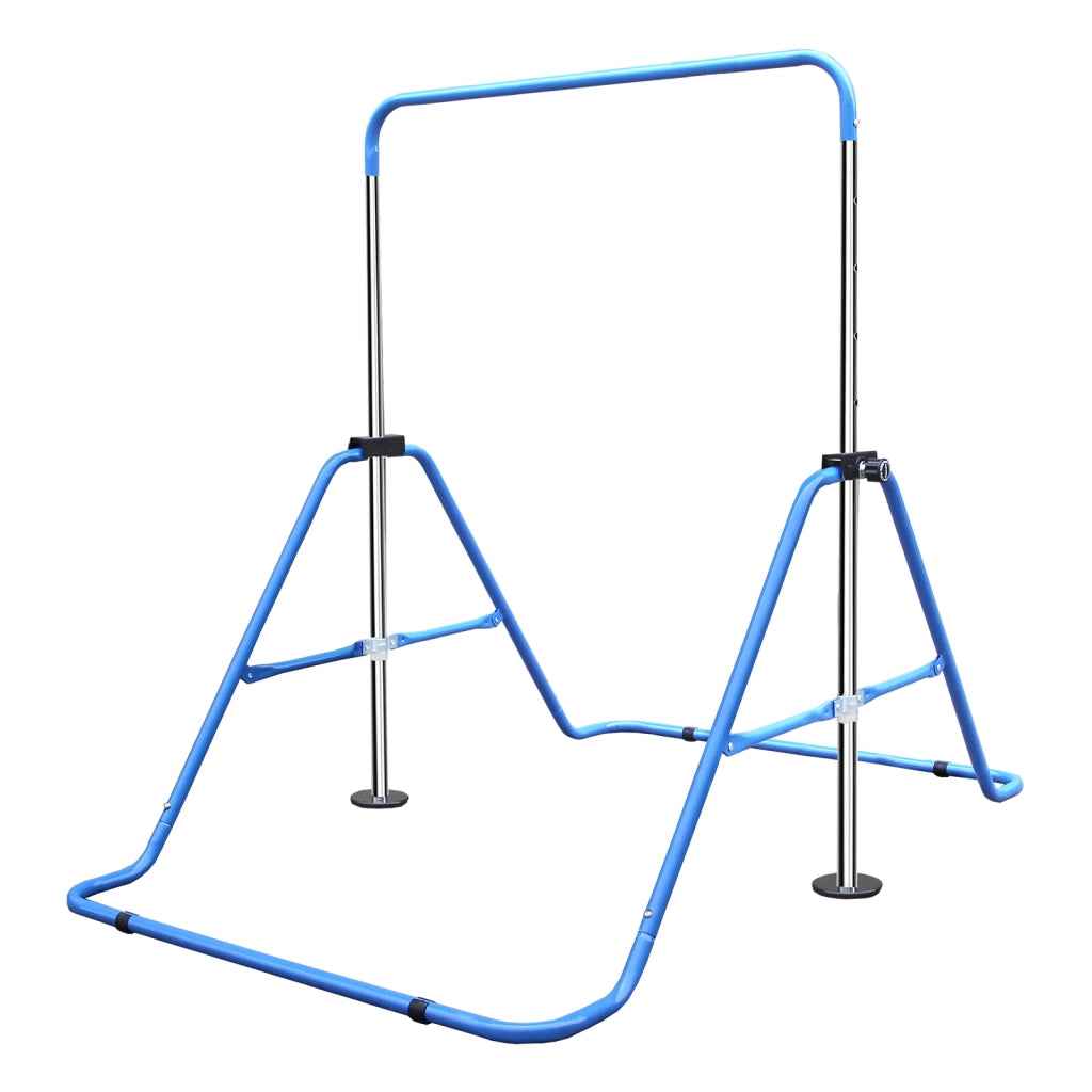 Sbarra ginnastica regolabile per bambini ¨C Minimal ¨C blu, pieghevole per uso casa