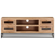 Mobile Porta TV 110x30x40 cm in Legno Massello di Acacia 323503