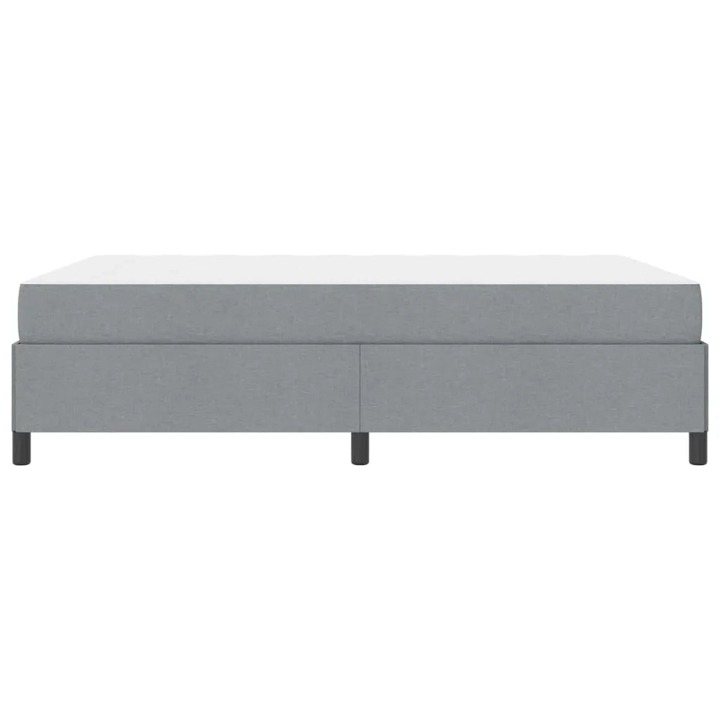 vidaXL Letto a molle Grigio chiaro e nero 160 x 200 cm