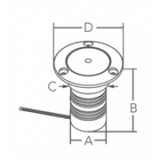 TAPPO INOX 316 WASTE Ø MM.38