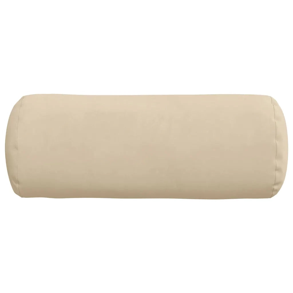 Cuscini a rullo 2 pz | Cuscini per sedie Crema ? 15 x 40 cm Tessuto in Microfibra