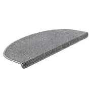 Set di 15 gradini antiscivolo semicircolari 65 x 24 cm con bordo grigio chiaro 03_0007612