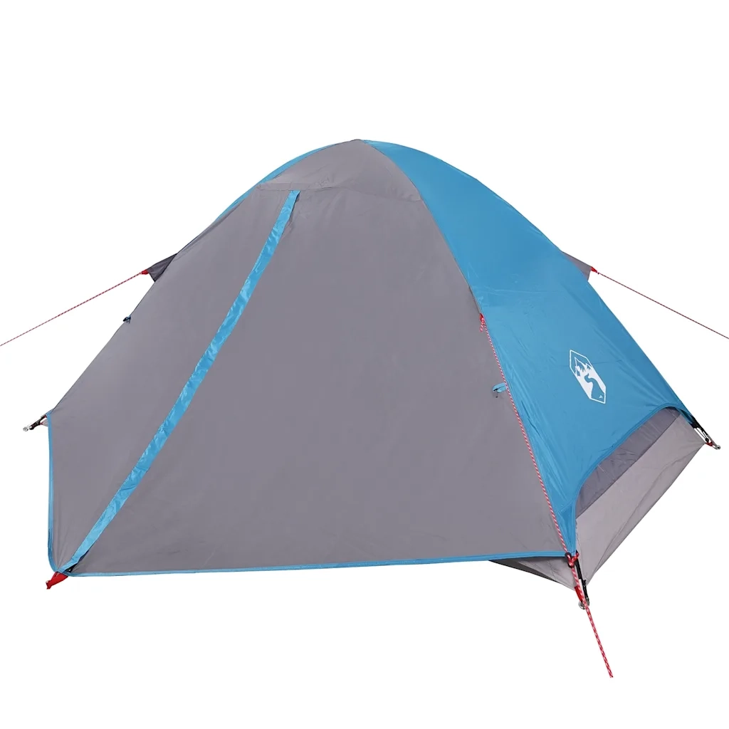 Tenda da Campeggio a Cupola per 4 Persone Blu Impermeabile 94647