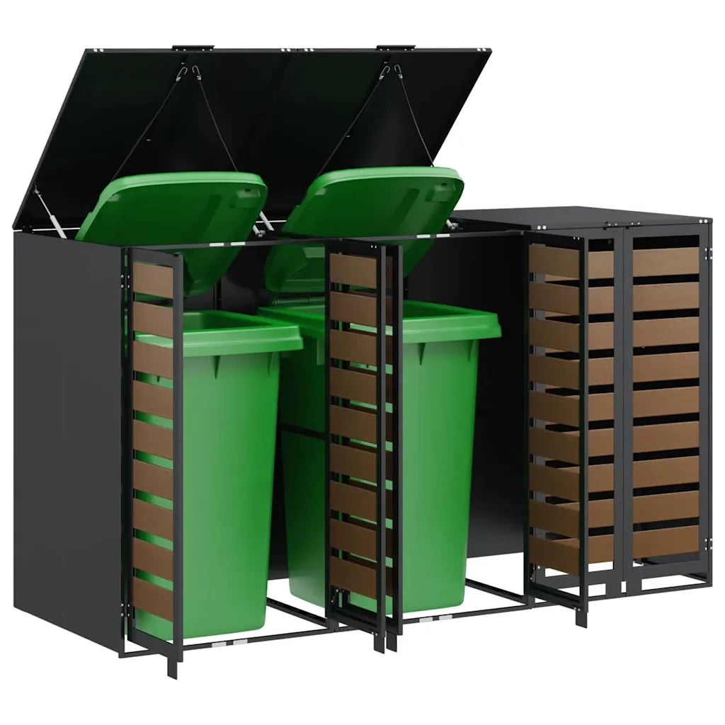 Contenitore per Rifiuti per 3 Bidoni 340 x 77.5 x 115.5 cm 3394769