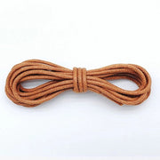2 paia di cavi in cotone di 120 cm di lunghezza - Cavi in cotone di 2,5 mm di diametro - Cavi robusti e circolari - Cavi duraturi - Cavi per stivali - Cavi impermeabili in pelle - Per scarpe e stivali eleganti
